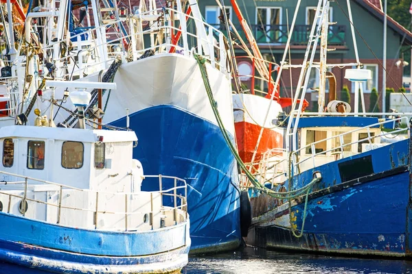 Fishing cutter in the port of Ustka, Poland — Stock Photo, Image