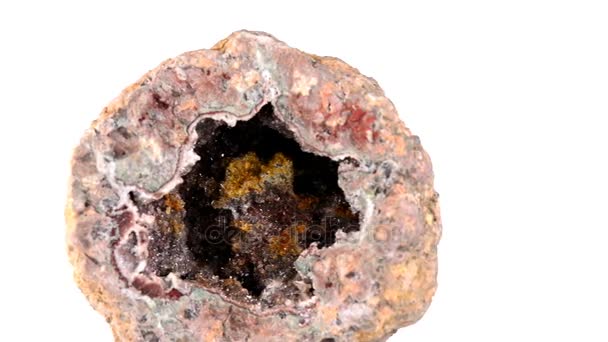 Aragonite sul tavolo girevole — Video Stock