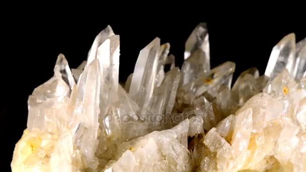 Cristal Roca Mesa Giratoria — Vídeo de stock