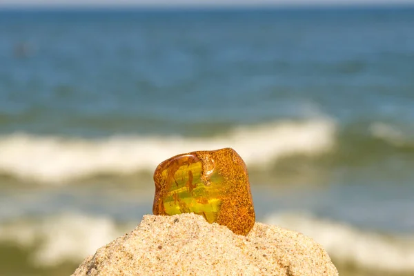 Amber egy Beach, a Balti-tenger — Stock Fotó