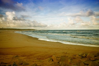 Baltık Denizi'nin lonesome beach