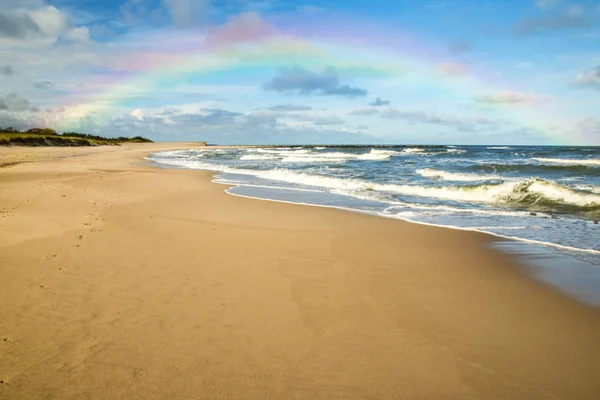 Пляжі Балтійського моря, Польща з веселки — стокове фото