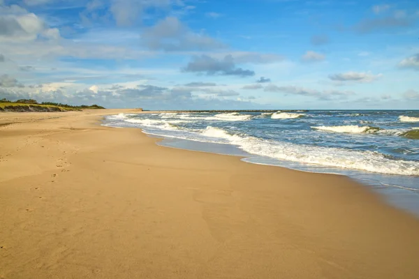 Playa solitaria del Mar Báltico en Polonia, Ustka — Foto de Stock