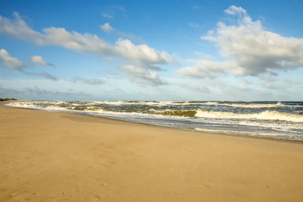 Playa solitaria del Mar Báltico en Polonia, Ustka — Foto de Stock