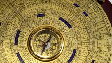 Feng shui pusulası bir dönüş tablo