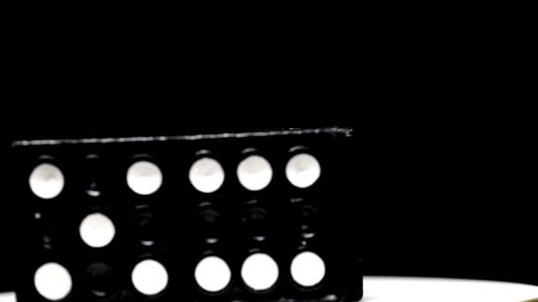 Domino Dönüş Tablo — Stok video