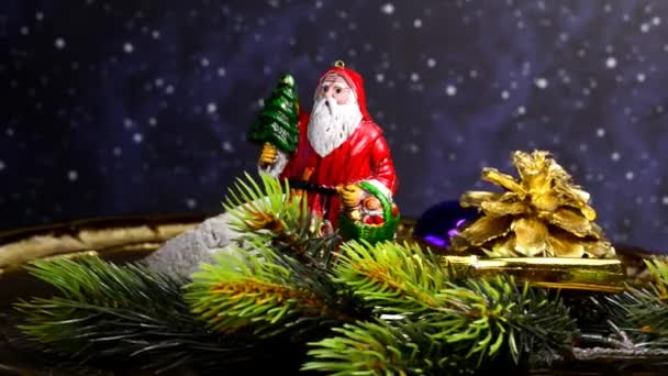 Alman Noeli Stollen Dönüş Tablo — Stok video