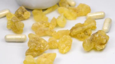 Olibanum, pieces with olibanum capsules