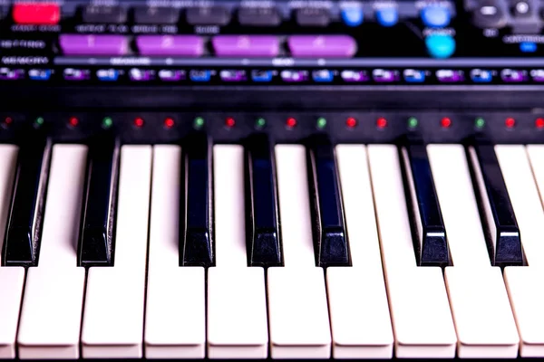 Keyboard Closeup Instrument — Stock Photo, Image