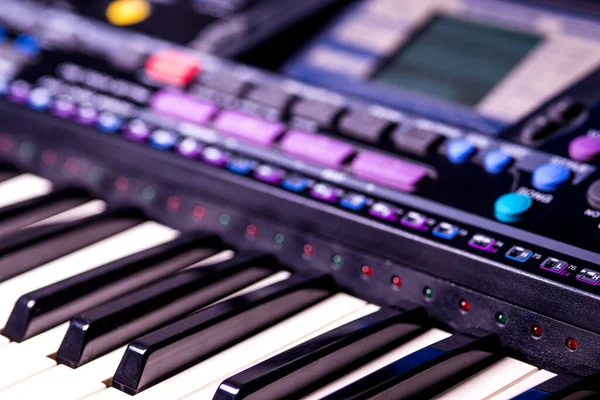 Keyboard Closeup Instrument — Stock Photo, Image