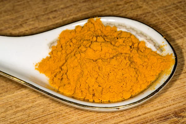 Turmeric Powder Spoon — Stock Photo, Image