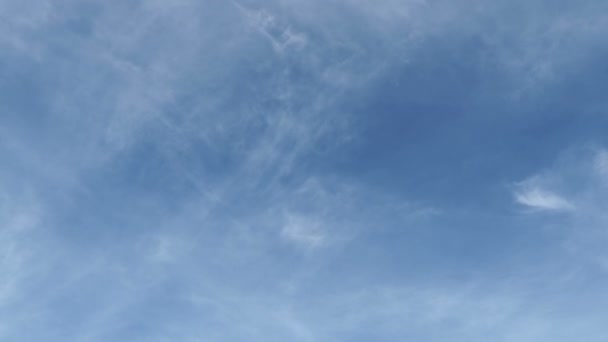 Beau Ciel Bleu Avec Fond Nuageux Beau Nuage Volant Dans — Video