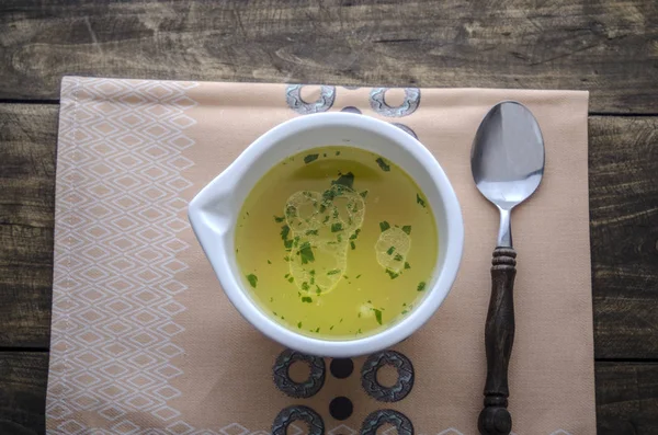 Soupe de nouilles au poulet — Photo