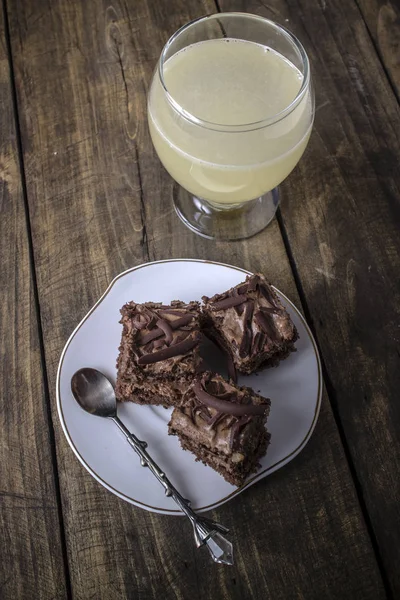 Kuchen, Schokoladenkuchen, Schokolade. — Stockfoto