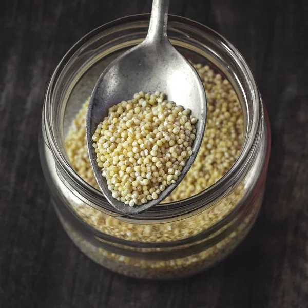 Raw Organic Healthy Millet — Stock Photo, Image