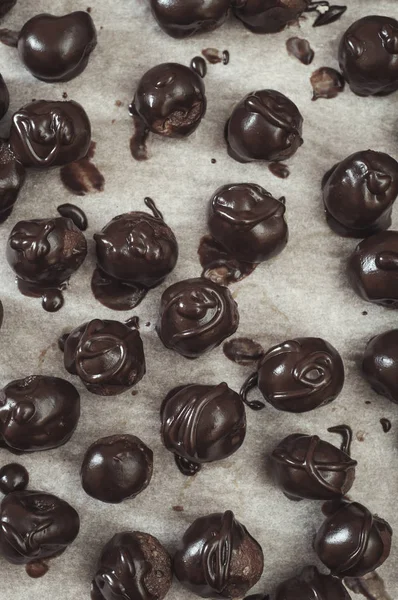 Zelfgemaakte chocolade taart — Stockfoto