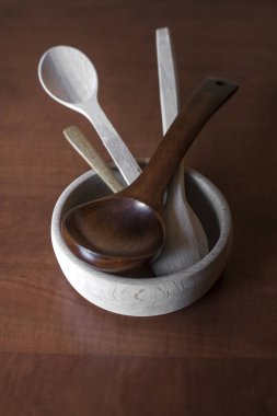 Ahşap çatal bileşimi