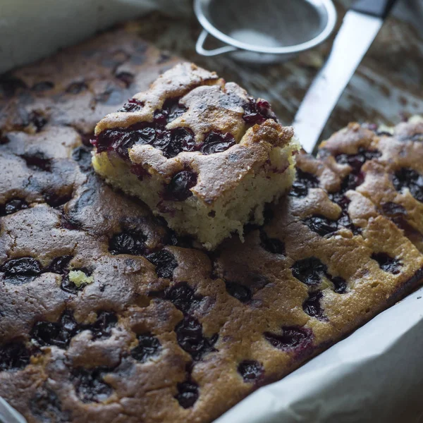 Tarta de cereza casera — Foto de Stock