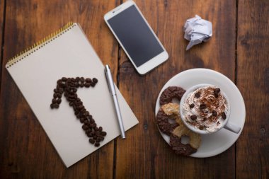 Resepsiyon ile kahve fincanı