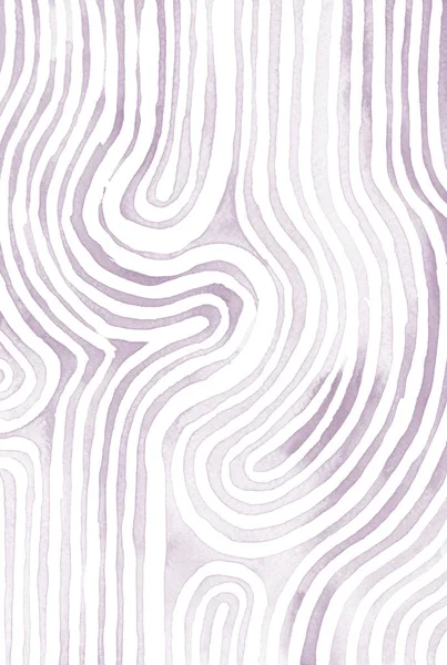 Light lilac abstract striped watercolor background. Raster hand