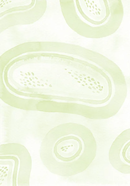 Ανοιχτό πράσινο όμορφο φόντο ακουαρέλα. Εικονογράφηση κορμού — Φωτογραφία Αρχείου