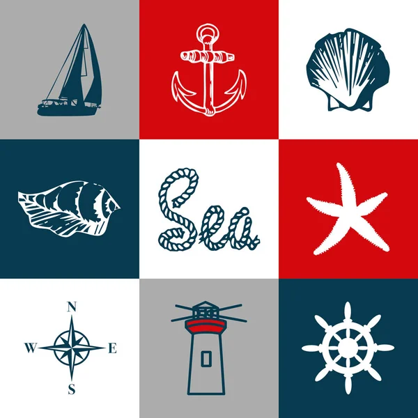 Nautical themed design — Stock Photo, Image