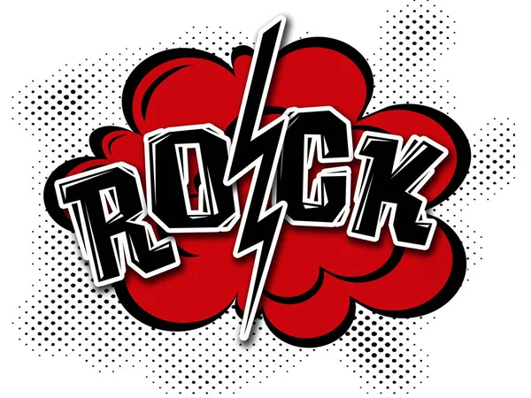 Rock-Illustration im Comic-Stil — Stockfoto