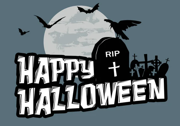 Feliz Halloween Ilustración — Foto de Stock