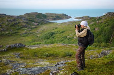 turistik bir kamera ile