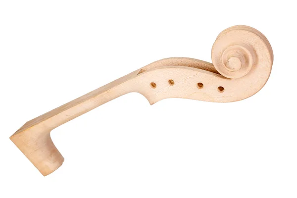 Violin neck and scroll — Stock Photo, Image