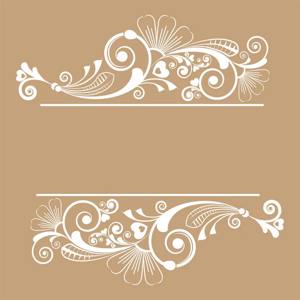 Vector Vintage Floral Background Decorative Flowers Design — Stock Vector