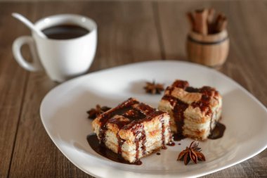 siyah kahve ile çikolatalı kek