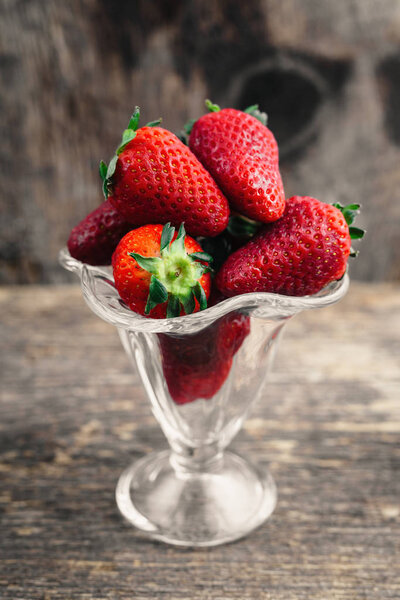 Strawberries in a vase