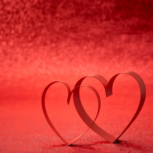 Red Ribbon Heart — Stock Photo, Image