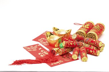 çeşitli Çin yeni yıl süslemeleri