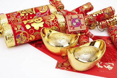 çeşitli Çin yeni yıl süslemeleri