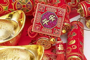 çeşitli Çin yeni yıl süslemeleri