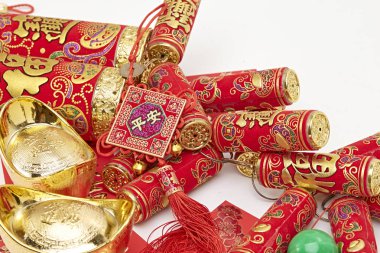 çeşitli Çin yeni yıl süslemeleri