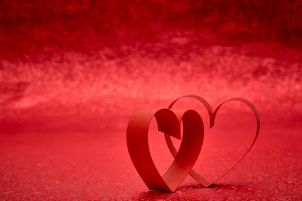 Red Ribbon Heart — Stock Photo, Image