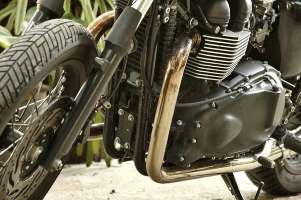 Motorcykel motor detalj — Stockfoto