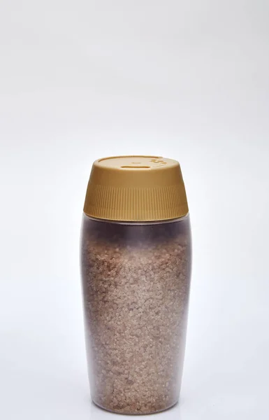 병에 넣어진된 순수한 천연 설탕 — 스톡 사진