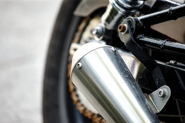 Big motorcycle exhaust — Stock Photo, Image