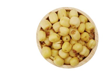 Lotus tohumlar üzerinde ahşap