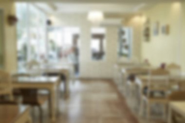 Güzel lüks Restoran iç için arka plan bulanıklık