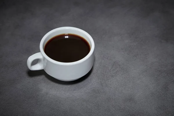 Schwarzer Kaffee Auf Tisch Oben Aroma Schwarz — Stockfoto