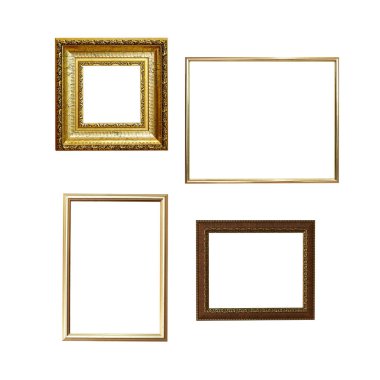 Beyaz arka plan üzerinde izole resim çerçevesi