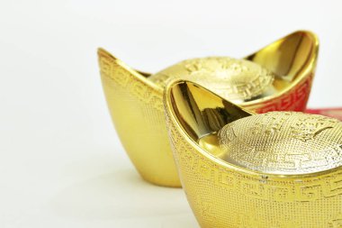 Çin yeni yılı ve altın İngotlar