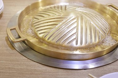 pirinç Pan için Korece tarzı Barbekü ızgara