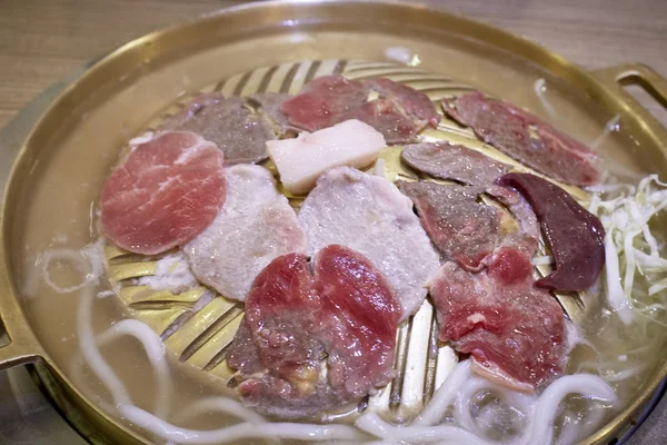 Вкусное Мясо Шабу Гриль — стоковое фото
