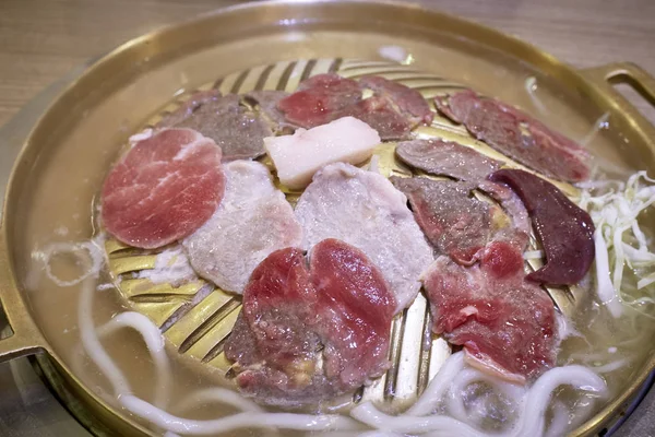 Вкусное Мясо Шабу Гриль — стоковое фото